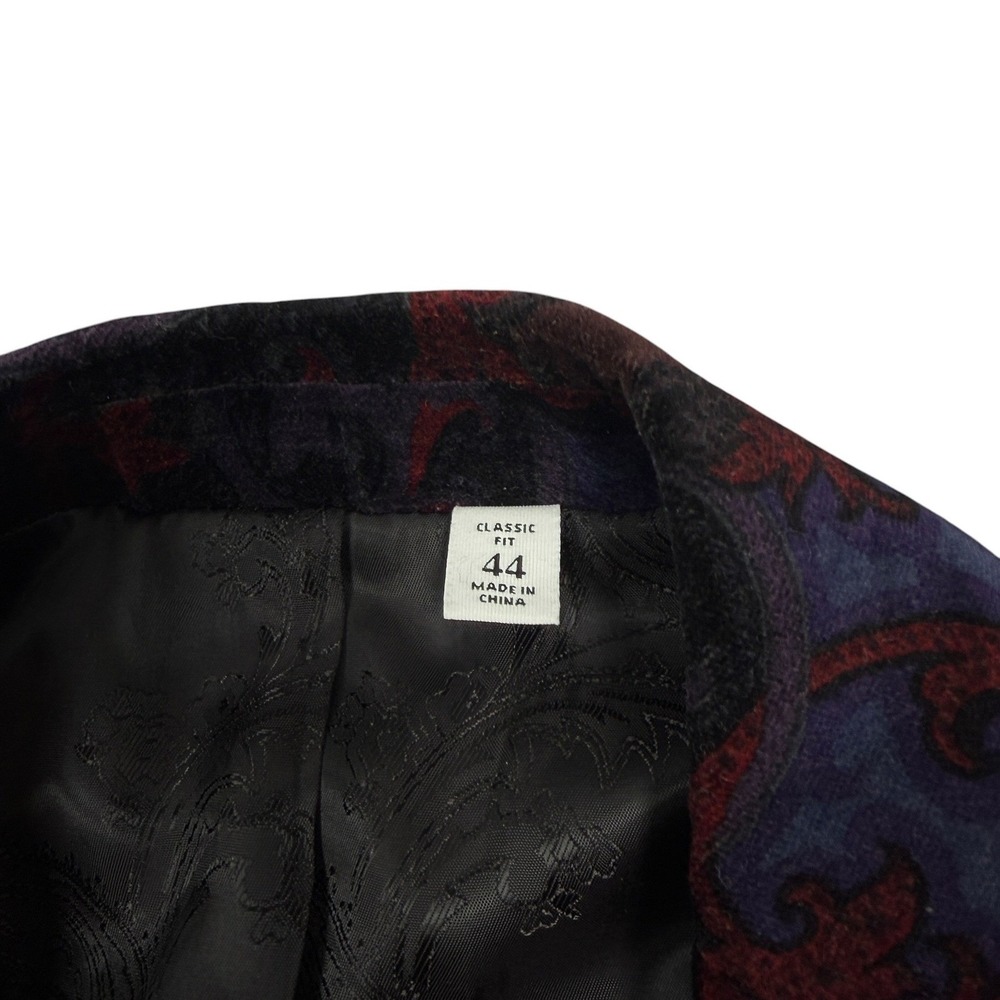 Robert Graham Rare Baron Samedi Voodoo Paisley Rhinestone Men's Blazer 44R (42R) - Picture 6 of 14